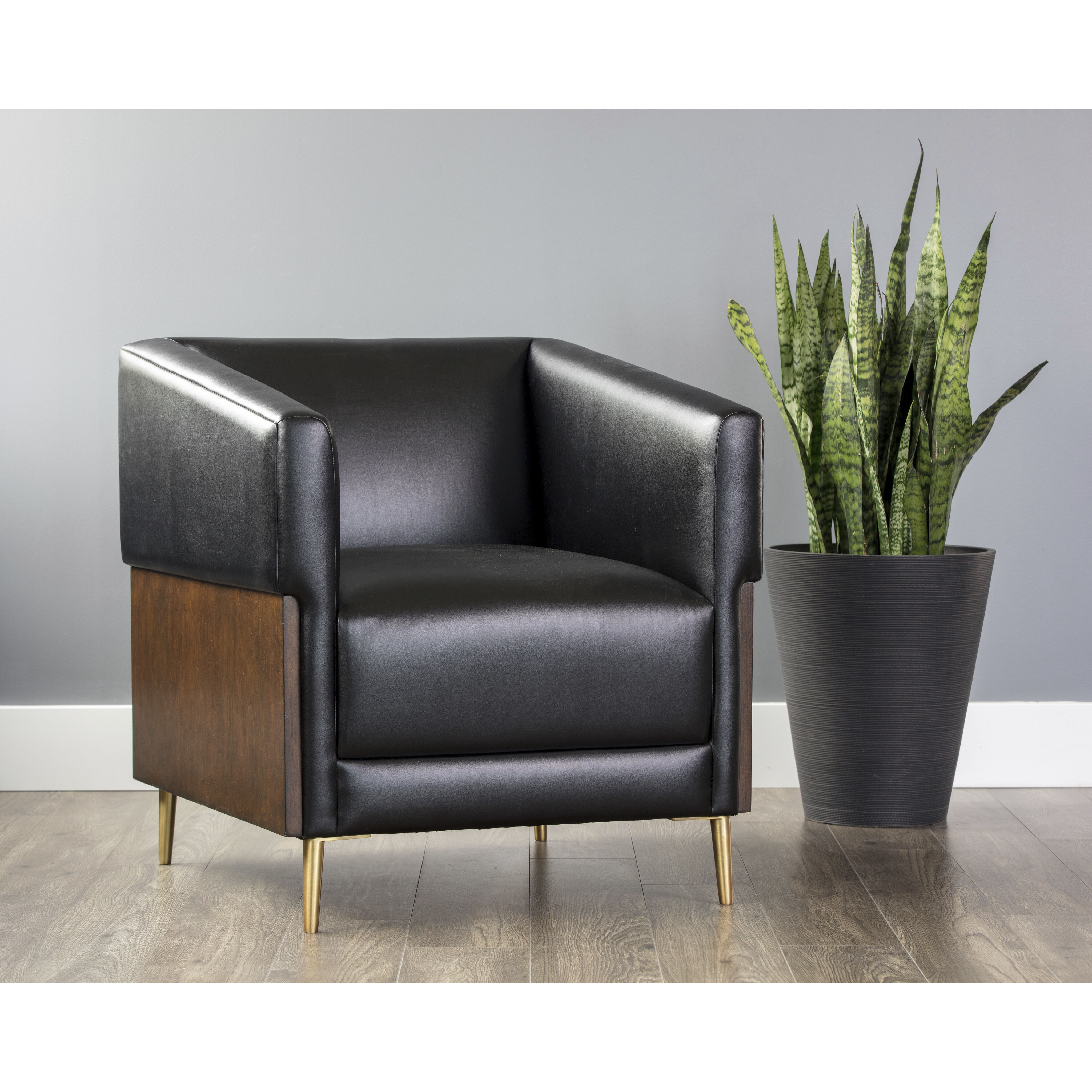 Shylo Castillo Black Lounge Chair